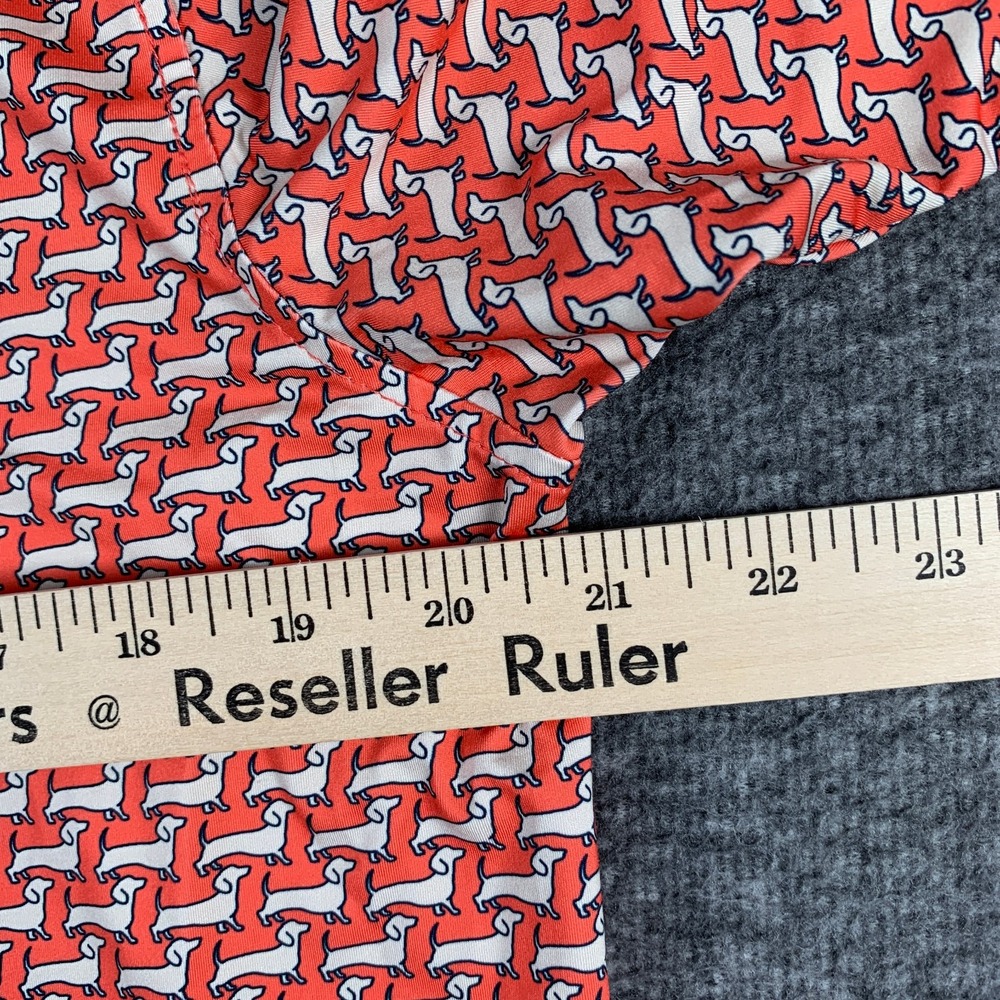 Breakfast Balls Polo Men Medium Dachshund AOP Performance Geometric Golf RSVLTS - Picture 7 of 9
